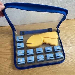 Craft Paper Punch Kit Zippered Case 12 Designs Paper Art Easter Rabbit Valentine